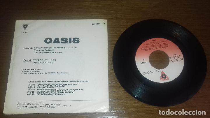 Discos de vinilo: SINGLE - OASIS - VACACIONES DE VERANO - SPANISH - Foto 2
