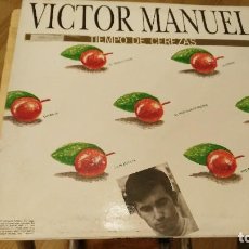 Discos de vinilo: LP VÍCTOR MANUEL - TIEMPO DE CEREZAS - ARIOLA 1989.