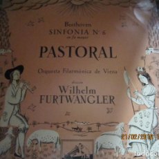 Discos de vinilo: WILHEM FURTWANGLER - BEETHOVEN SINFONIA Nº 6 PASTORAL LP - ORIGINAL ESPAÑOL - LA VOZ DE SU AMO -MONO