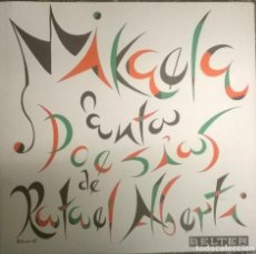 Discos de vinilo: MIKAELA CANTA POESÍAS DE RAFAEL ALBERTI BELTER SPAIN 1970 LP + TRIPLE CARPETA DESPLEGABLE COMO NUEVO