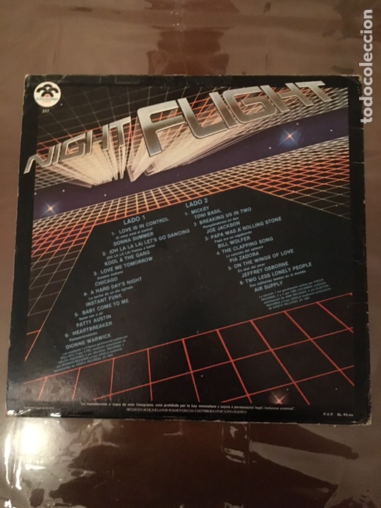 Discos de vinilo: Night Flight Exitos 1983 - Foto 2