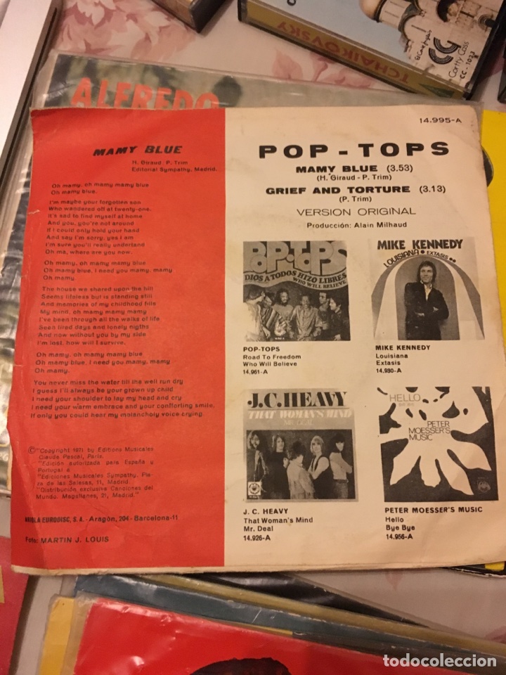Discos de vinilo: Pop-tops mamy blue - Foto 2