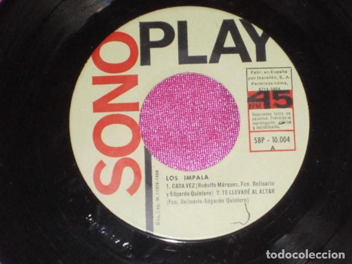 Discos de vinilo: LOS IMPALA CADA VEZ - TE LLEVARE AL ALTAR EP 1966 - Foto 5
