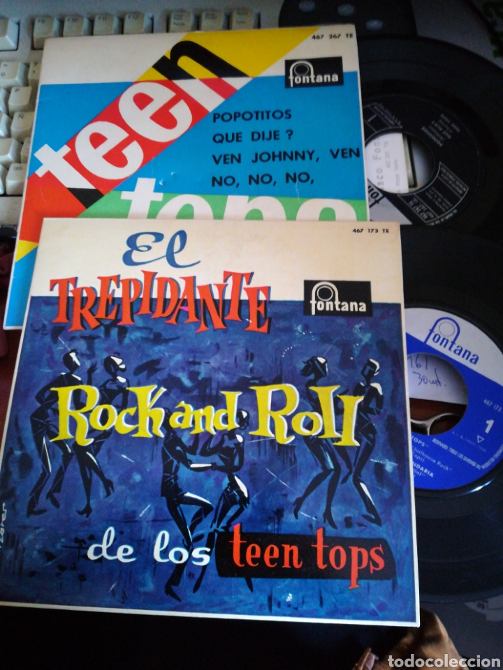 Disques de vinyle: Lote 2 ep's teen tops Popotitos/rock de la c&aacute;rcel