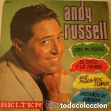 Discos de vinil: ANDY RUSSELL. TRES PALABRAS. EP BELTER 1963. Lote 113382355