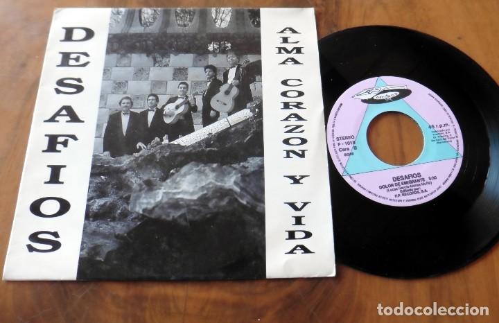 Discos de vinilo: SINGLE - DESAFIOS - ALMA CORAZ&Oacute;N Y VIDA - RECORDS - - Foto 1