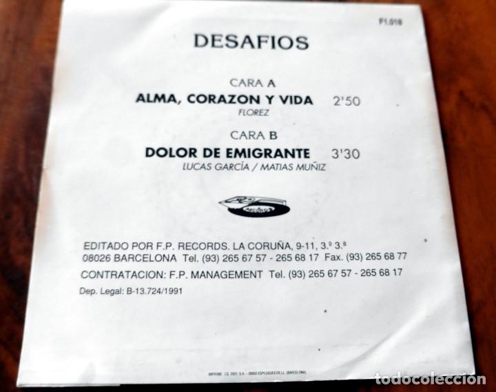 Discos de vinilo: SINGLE - DESAFIOS - ALMA CORAZ&Oacute;N Y VIDA - RECORDS - - Foto 2