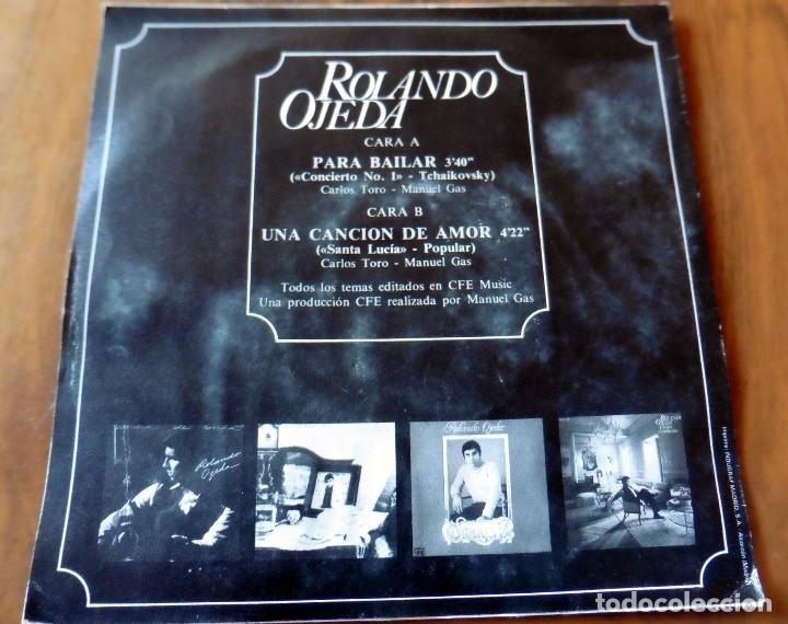 Discos de vinilo: SINGLE - ROLANDO OJEDA - PARA BAILAR - CFE - Foto 2