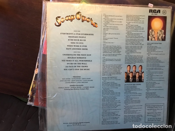 Discos de vinilo: Soap opera. The Kinks - Foto 2