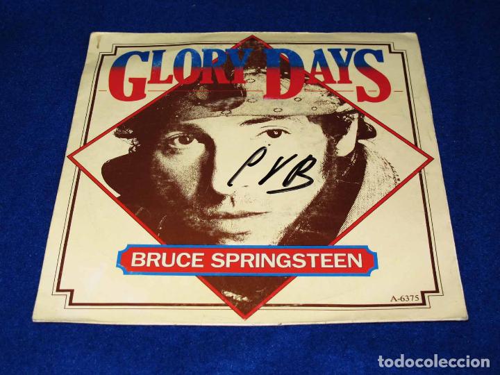 Discos de vinilo: BRUCE SPRINGSTEEN - SINGLE VINILO - GLORY DAYS + STAND ON IT - 1985 - Foto 3