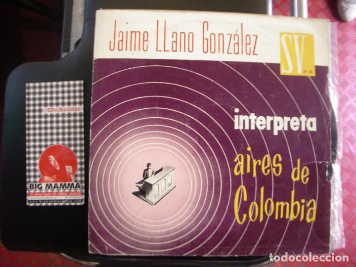 Discos de vinilo: JAIME LLANO GONZALEZ INTERPRETA AIRES DE COLOMBIA - Foto 1