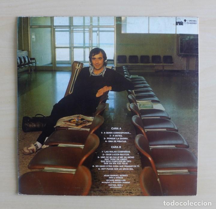 Discos de vinilo: JOAN MANUEL SERRAT- EN TRANSITO - VINILO ORIGINAL ARIOLA 1981 - Foto 4