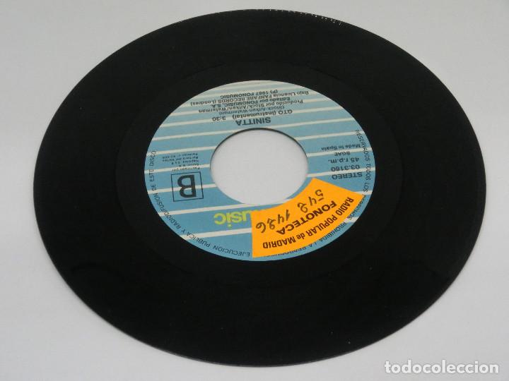 Discos de vinilo: SINGLE - SINITTA - GTO - 1987 - Foto 4