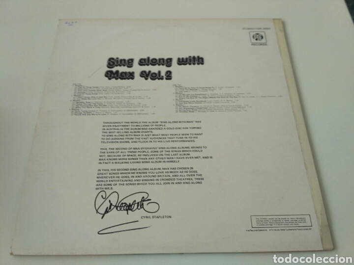 Discos de vinilo: Max Bygraves - Sing Along With Max - Vol. 2 (LP, Blu) - Foto 2