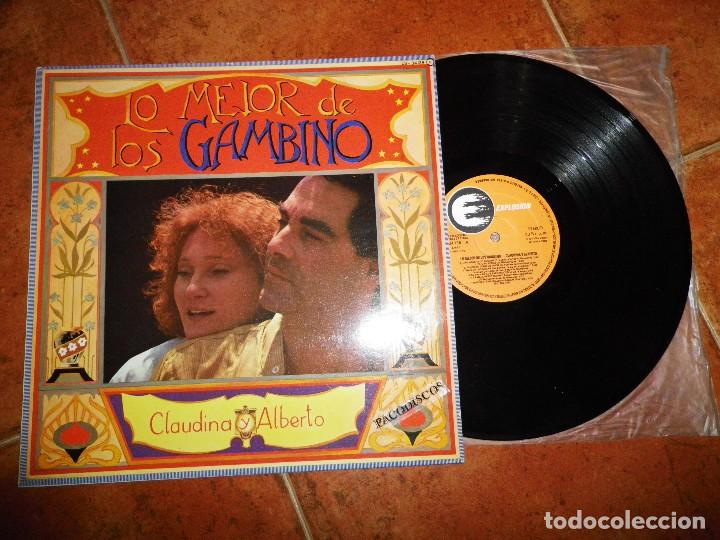 Disques de vinyle: LOS GAMBINO Lo mejor de los gambino CLAUDINA Y ALBERTO LP VINILO DEL A&Ntilde;O 1980 ESPA&Ntilde;A 14 TEMAS