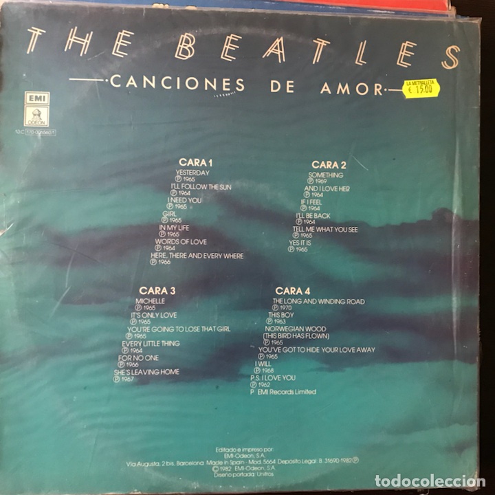 Discos de vinilo: Canciones de amor. The Beatles - Foto 2