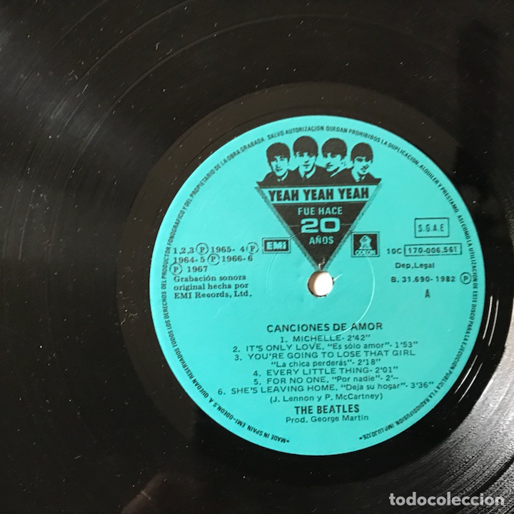 Discos de vinilo: Canciones de amor. The Beatles - Foto 4