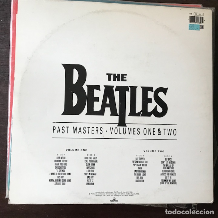 Discos de vinilo: Past masters. Volumes one & two. The Beatles - Foto 2
