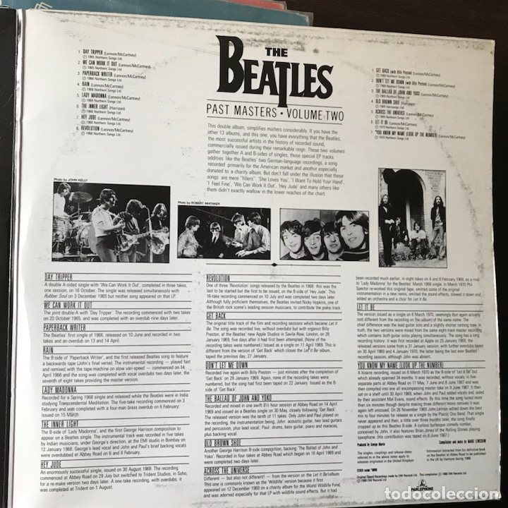 Discos de vinilo: Past masters. Volumes one & two. The Beatles - Foto 4