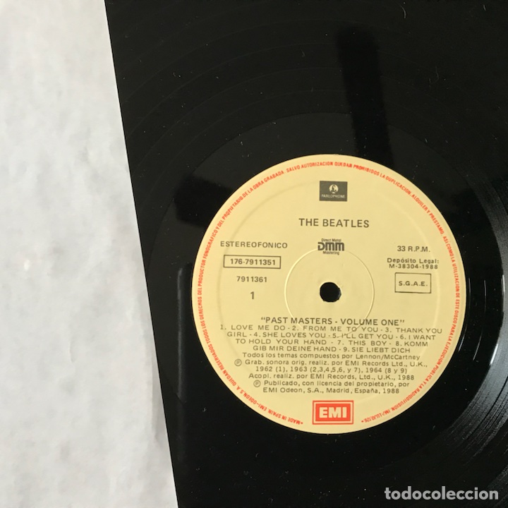 Discos de vinilo: Past masters. Volumes one & two. The Beatles - Foto 5
