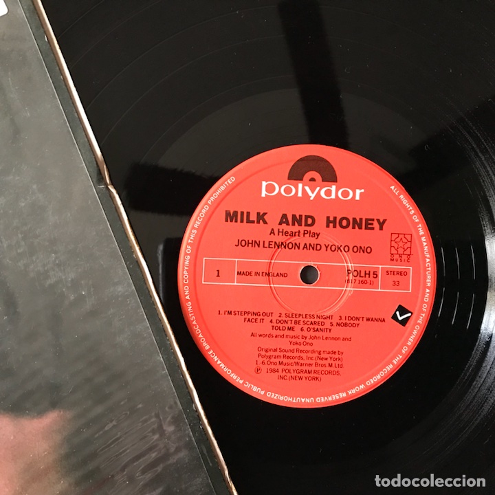 Discos de vinilo: Milk and honey. John Lennon - Foto 3