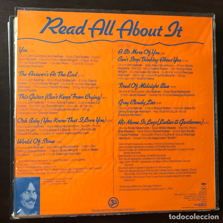 Discos de vinilo: Extra texture. George Harrison - Foto 2