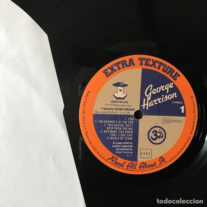 Discos de vinilo: Extra texture. George Harrison - Foto 3