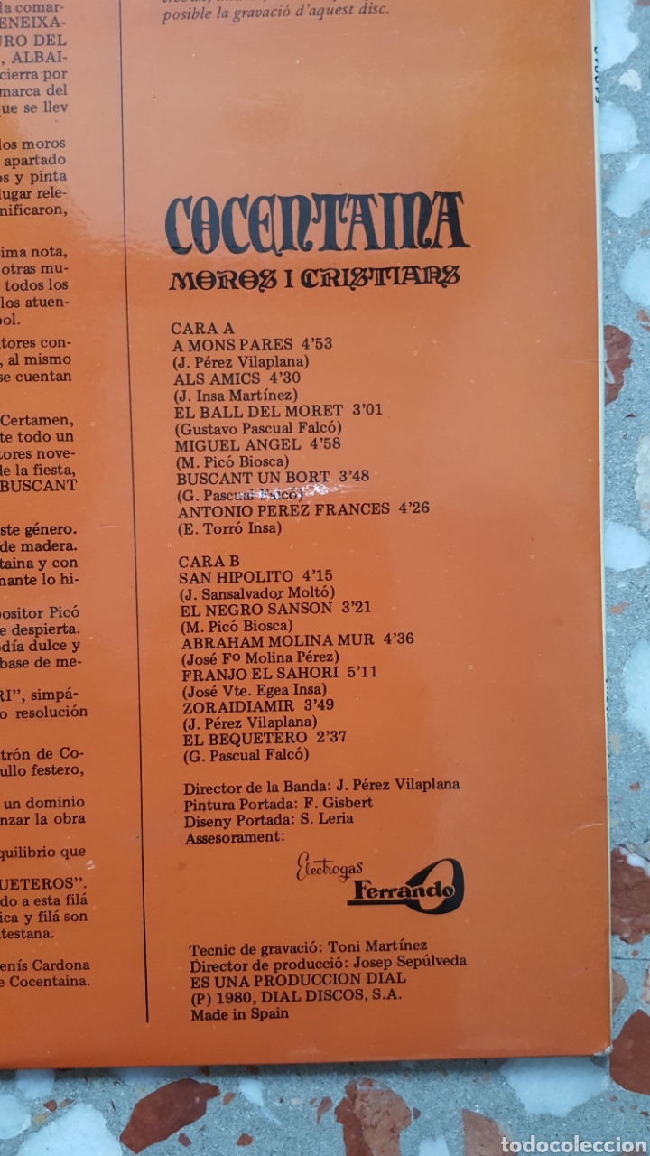 Discos de vinilo: Lp Moros i Cristians Concentaina - Foto 3