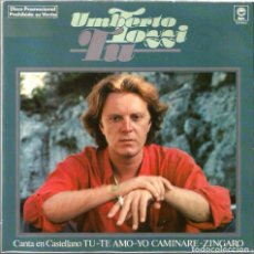 Discos de vinilo: EP PROMOCIONAL DE UMBERTO TOZZI ( CANTA EN CASTELLANO TU Y OTRAS 3 CANCIONES ) 