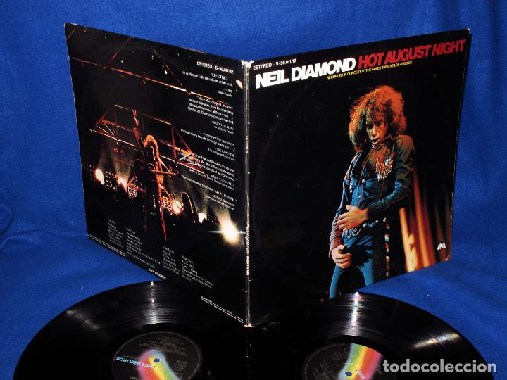 Discos de vinilo: NEIL DIAMOND - HOT AUGUST NIGHT - 2LP MCA RECORDS 1973 - Foto 1