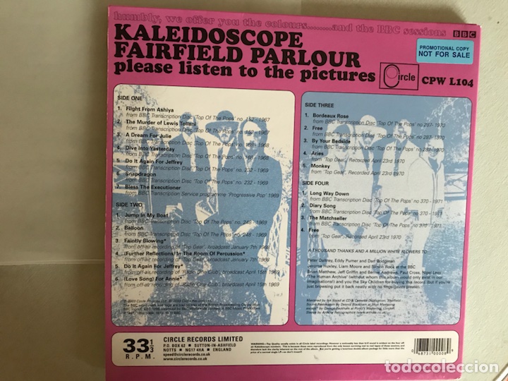 Discos de vinilo: Fairfield parkour. Kaleidoscope - Foto 2