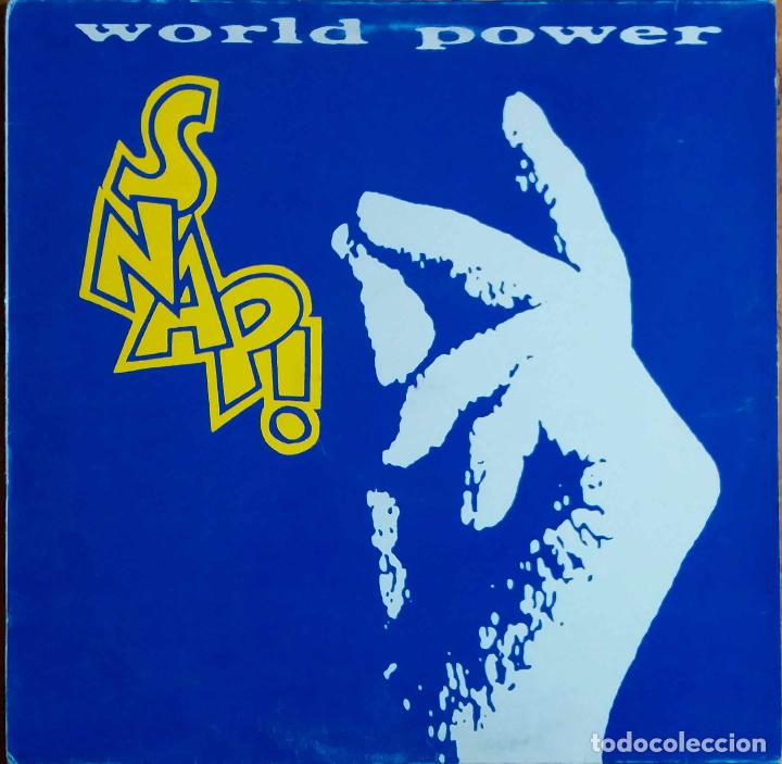 Discos de vinilo: SNAP !. WORLD POWER. LP ESPA&Ntilde;A - Foto 1