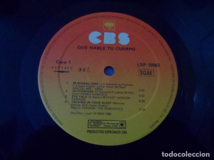 Discos de vinilo: QUE HABLE TU CUERPO -  ALTON - Foto 3