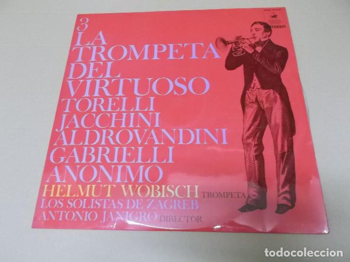 Discos de vinilo: HELMUT WOBISCH Y LOS SOLISTAS DE ZAGREB (LP) LA TROMPETA DEL VIRTUOSO VOL. 3 A&Ntilde;O 1970
