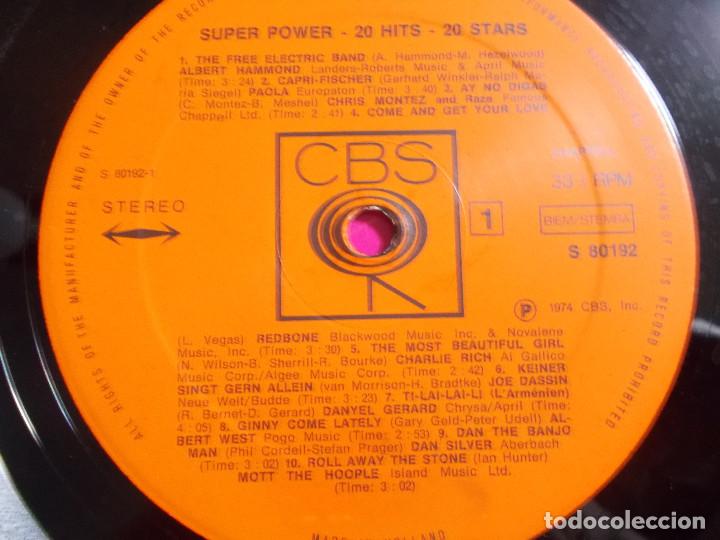 Discos de vinilo: 20 HITS SUPER POWER. 20 STARS. - Foto 4