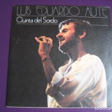 Disques de vinyle: LUIS EDUARDO AUTE SG ARIOLA 1985 QUINTA DEL SORDO/ MALDITA DEPRESION. Lote 348353708