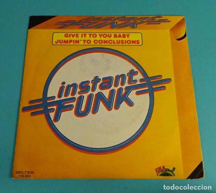 INSTANT FUNK. GIVE IT TO YOU BABY. JUMPIN'TO CONCLUSIONS (Música - Discos - Singles Vinilo - Funk, Soul y Black Music)