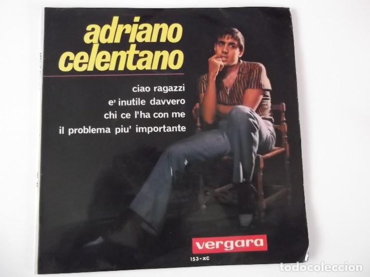 Discos de vinilo: ADRIANO CELENTANO - Ciao ragazzi - Foto 1