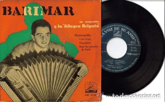 Discos de vinilo: bARIMAR ep MARUZZELLA  ESPA&Ntilde;A en perfecto estado