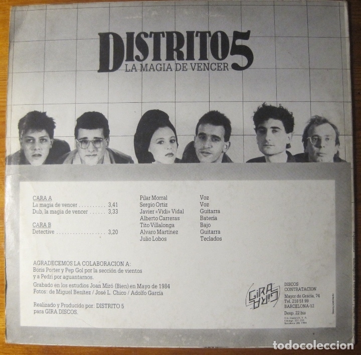 Discos de vinilo: Distrito 5- La Magia De Vencer Maxi Single - Foto 2