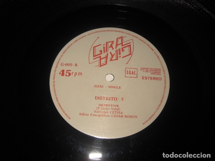 Discos de vinilo: Distrito 5- La Magia De Vencer Maxi Single - Foto 4