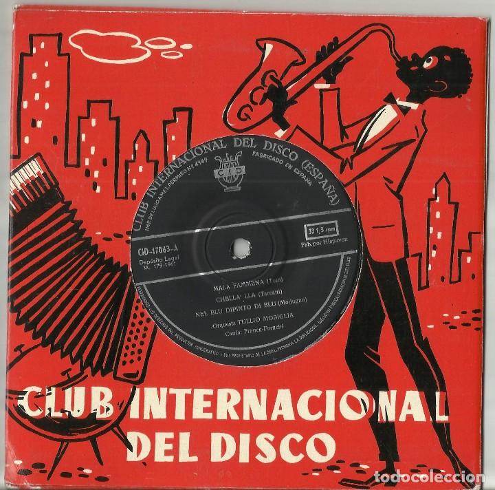 Discos de vinilo: FRANCA FRANCHi ep MALA FAMMENA + 5 CiD 1961 espa&ntilde;a en perfecto estado