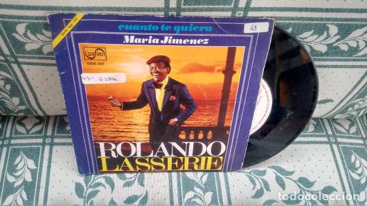 Disques de vinyle: SINGLE (VINILO) DE ROLANDO LASSERIE A&Ntilde;OS 70