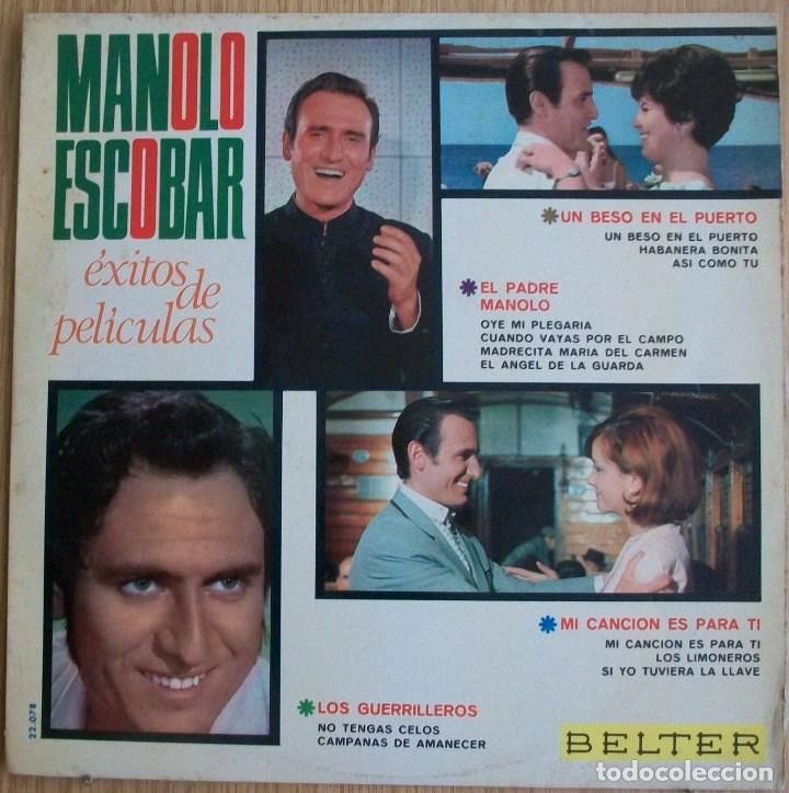 Discos de vinilo: Discos (Manolo Escobar)  Exitos de Peliculas - Foto 1