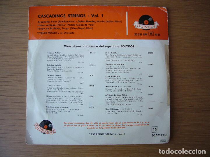 Discos de vinilo: RARE EP SPAIN 50S WERNER MULLER Y SU ORQUESTA CASCADING STRINGS VOL. 1 - Foto 2