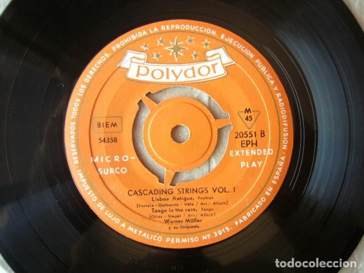 Discos de vinilo: RARE EP SPAIN 50S WERNER MULLER Y SU ORQUESTA CASCADING STRINGS VOL. 1 - Foto 3