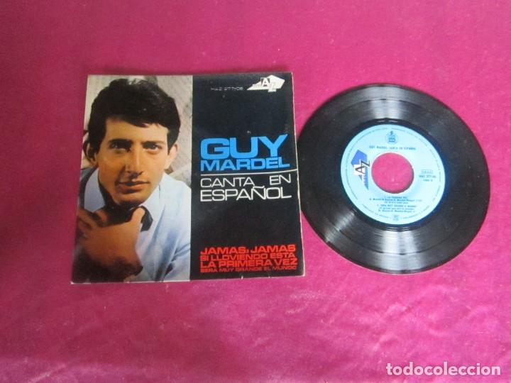Discos de vinilo: GUY MARDEL CANTA EN ESPA&Ntilde;OL JAMAS JAMAS SI LLOVIENDO ESTA + 2 EP