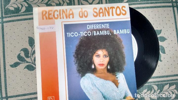 Disques de vinyle: SINGLE (VINILO) DE REGINA DOS SANTOS A&Ntilde;OS 90