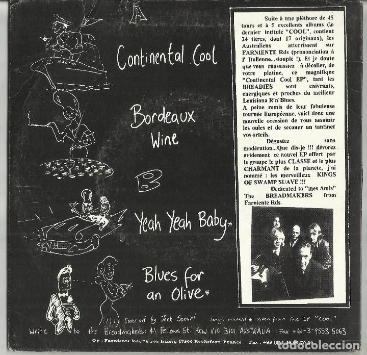 Discos de vinilo: THE BREADMAKERS - CONTINENTAL COOL EP 1996 - Foto 2
