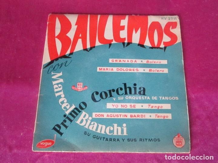Discos de vinilo: BAILEMOS CON MARCEL BIANCHI PRIMO CORCHIA  EP VINILO - Foto 4